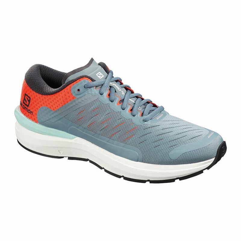 Salomon Singapore Mens Running Shoes - SONIC 3 CONFIDENCE Dark Blue/Orange | 94230-QGFN